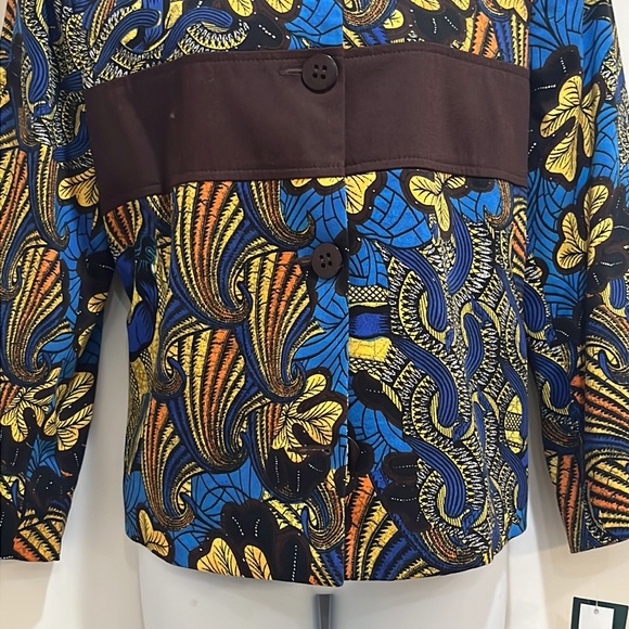 NWT Harve Bernard structured blue floral blazer size 16 - Picture 15 of 15